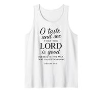 O Assaggia e Vedi Che Il Signore è Buono Salmo 34:8 Scrittura Canotta