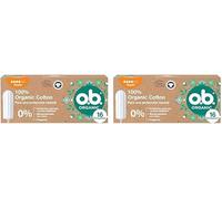 o.b. 100% Organic Cotton Super Assorbenti Interni, 2 x 16 Tamponi