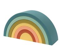 O.B Designs Silicone Rainbow Stacker gioco a blocchi arcobaleno Blueberry 10m+ 1 pz