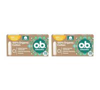 o.b. Organic Tamponi, Normal, 16 Tamponi da 50 G, White (Confezione da 2)