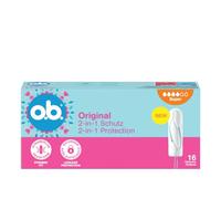 o.b. Original Super Assorbenti Interni 1 x 16 Tamponi | Tamponi interni per flusso intenso, Protezione 2-in-1 dalle perdite, Senza profumo, Ginecologicamente testati