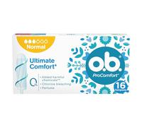 o.b. ProComfort Normal Assorbenti Interni per Mestruazioni, 16 pezzi | Tamponi interni per flusso medio e intenso, Facili da applicare e rimuovere, Con trama assorbente, Comodi, Ipoallergenici
