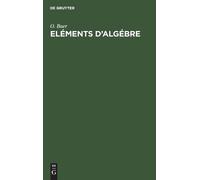 O Baer Eléments d'Algébre (Copertina rigida)
