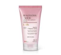 O Boticário Botik Crema detergente viso Resveratrolo + Silício | Deterge delicatamente senza seccare | Idratazione naturale della pelle, lasciandola più luminosa, morbida e liscia, 150 ml