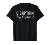 O Capitano mio capitano! Letteratura poesia fan amante insegnante Maglietta