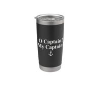 O CAPITANO! MY CAPITAN! WALT WHITMAN POEM ANCORA Bicchiere termico in acciaio inox doppia parete