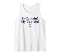 O Capitano! My Capitan! Walt Whitman Poem Ancora Canotta