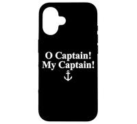 O CAPITANO! MY CAPITAN! WALT WHITMAN POEM ANCORA Custodia per iPhone 16