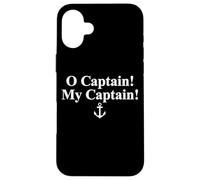 O CAPITANO! MY CAPITAN! WALT WHITMAN POEM ANCORA Custodia per iPhone 16 Plus