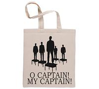 O Captain My Captain Borse Per La Spesa Riutilizzabili Shopping Bag Beige