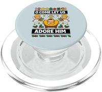 O Come Let Us Adore Him Gesù Bambino Natività Natale PopSockets PopGrip per MagSafe