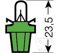 O compatibile con SRAM lampadina con base in plastica 12V 2W B8.5D ORIGINAL (10U