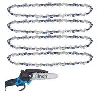 O-CONN Confezione da 4 catene di ricambio per motosega da 20,3 cm, per barre guida da 20,3 cm, passo LP 0,043 cm, 33 maglie di trasmissione per Ryobi, Makita, Poulan e altri