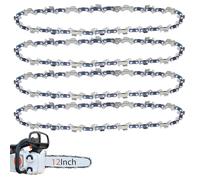 O-CONN Confezione da 4 catene per motosega da 30,5 cm, passo 3/8", calibro 043", 45 maglie di trasmissione, adatte per Dewalt, Craftsman, Ryobi, Makita e altri