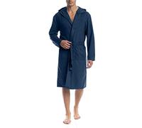 o-day Accappatoio Microfibra Uomo Donna Salvaspazio Unisex per Adulti con Cappuccio e Tasche Ideale per Viaggio Piscina Palestra Leggero Morbido (XL, BLU)