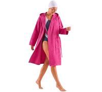 o-day Accappatoio Uomo nido d'ape e Accappatoio Donna nido d'ape 100% Cotone, Ultra-Leggero e Compatto, con Cappuccio e Cintura - Palestra, Piscina e Viaggio (IT, Testo, XL, Regular, Regular, Fucsia)