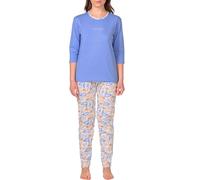 o-day Coconuda Pigiama Donna Cotone Leggero 100% - Ideale per Primavera e Mezze Stagioni - Completo di Maglia con Bottoni Pantalone Comodo ed Accessorio Coordinato