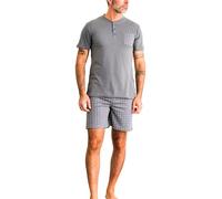o-day DeFonseca Pigiama Estivo Uomo Corto in Cotone 100% Leggero Completo di Maglia e Pantaloncino Regular Fit M-XXL