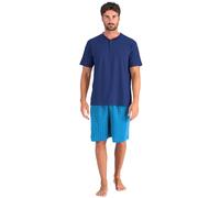 o-day DeFonseca Pigiama Estivo Uomo Corto in Cotone 100% Leggero Completo di Maglia e Pantaloncino Regular Fit M-XXL