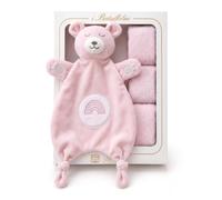 o-day I Batuffolini Doudou Neonato Morbido Confezione da 4 Pezzi con 3 Lavette Regalo Neonato Unisex Dudu Maschio o Femmina (Rosa Cipria)