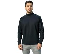 o-day Maglia Lupetto Uomo a Collo Alto in Caldo Cotone 100% - Maglia Dolcevita Uomo vestibilità Comoda e Morbida - Taglie M-XXL (IT, Testo, XL, Regular, Regular, Nero)