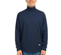 o-day Maglia Lupetto Uomo a Collo Alto in Caldo Cotone 100% - Maglia Dolcevita Uomo vestibilità Comoda e Morbida - Taglie M-XXL (IT, Testo, L, Regular, Regular, Blu Navy)