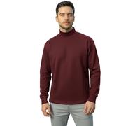 o-day Maglia Lupetto Uomo a Collo Alto in Caldo Cotone 100% - Maglia Dolcevita Uomo vestibilità Comoda e Morbida - Taglie M-XXL (IT, Testo, L, Regular, Regular, Bordeaux)