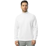 o-day Maglia Lupetto Uomo a Collo Alto in Caldo Cotone 100% - Maglia Dolcevita Uomo vestibilità Comoda e Morbida - Taglie M-XXL (IT, Testo, M, Regular, Regular, Bianco)