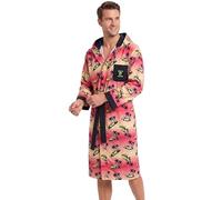 o-day Pierre Cardin Accappatoio Uomo Microfibra Leggero Salvaspazio con Manica a Risvolto Cappuccio e Cintura M-XXL (IT, Testo, XXL, Regular, Regular, Lambo)