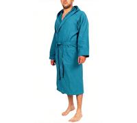 o-day Renato Balestra Accappatoio Microfibra Uomo Donna Salvaspazio Unisex con Cappuccio Tasche e Cintura Leggero Morbido (IT, Testo, L, Regular, Regular, Verde Tiffany)