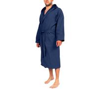 o-day Renato Balestra Accappatoio Microfibra Uomo Donna Salvaspazio Unisex con Cappuccio Tasche e Cintura Ideale per Viaggio Piscina Palestra Leggero Morbido (IT, Testo, S, Regular, Regular, Blu)