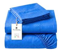 o-day Renato Balestra Completo Letto Singolo Microfibra Morbida Made in Italy Set Lenzuola Letto Singolo 3 pezzi Lenzuola e Federe Lenzuolo Sotto Lenzuolo Sopra 1 Federa (Azzurro, Singolo)