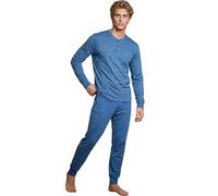 o-day Vanue Pigiama Uomo Cotone Leggero Lungo Primaverile M-XXL (IT, Testo, L, Regular, Regular, Modello 1)