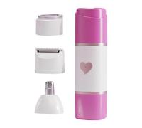 o Elettrico 3 Testine Accessorie Tagliacapelli Rifinitore Personale | Da Donna Per La Rasatura Per Capelli, Viso, Facciale, Zona Bikini, Corpo, Pelle, Gambe, Donna, Bellezza e Viaggio