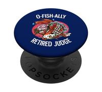 O-Fish-Ally Giudice in pensione Divertente Koi Amante Pensione PopSockets PopGrip Adesivo