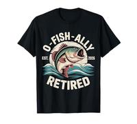 O Fish Ally Retired EST. 2026 Retired 2026 Fisherman Maglietta