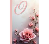 “O” Floral Notebook: Elegant Personalized Journal for Women and Girls | Beautiful Flower Design, Lined Pages. Aesthetic monogrammed notebook with a ... gifting.Perfect for holidays, and everyday.