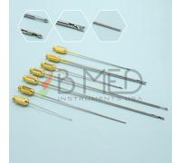 O Grado 7 Pezzi Luer Lock Cannula Liposuzione Set Grasso Transfer Plastica Borgo