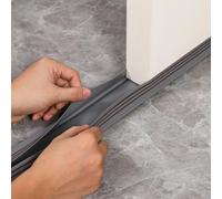 O Guarnizione paraspifferi in feltro resistente alle intemperie per porte insonorizzanti in PVC insieme a 93 x 5 cm sotto bianco in grigio e marrone (bianco 5 cm)