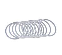 o guarnizioni a forma di anello, Confezione da 100 guarnizioni O-ring in gomma VMQ da 3 mm, bianche, diverse misure(3mmx7mmx13mm)