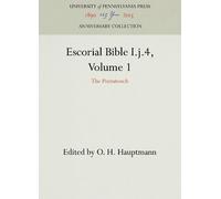 O. H. Hauptmann Escorial Bible I.j.4, Volume 1 (Copertina rigida)