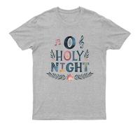 O Holy Night Christmas T-Shirt Unisex Regalo Retrò Divertente Donna Vintage...