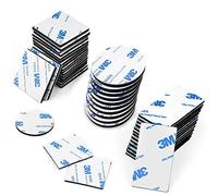 O-Kinee 130 Pezzi Pad Biadesivo, Nastro Biadesivo Extra Forte, Rotondo Quadrato Rettangolari per Articoli Da Incollare, Pareti e Pavimenti (Nero)