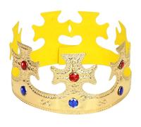 O-Kinee Corona re,Corona re Cappello,Copricapi per Accessori per Costume di Carnevale,Corona da re Compleanno re Corone,Corona Regina,Corone per Feste di Compleanno,Adatto a Bambini e Adulti