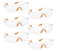 O-Kinee Set da 6 Occhiali Protettivi da Lavoro, Occhiali Antinfortunistica da lavoro, Occhiali Protezione Trasparenti Avvolgenti, Occhiali di Sicurezza Laboratorio Chimica, Occhiali Antipolvere
