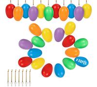 O-Kinee Uova di Pasqua, Decorazioni Pasquali, Uova di plastica, 50 Pezzi Uova di Pasqua da Appendere, Pasqua Decorazioni casa, Uova di Plastica per la Decorazione e Regali del Partito di Pasqua