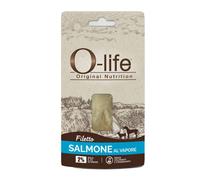 O-life Adult Filetti al Vapore Snack per cani 25 gr - filetti di salmone - 1° ORDINE? scegli lo sconto BZR5 / BZR20 + 200 punti fedeltà