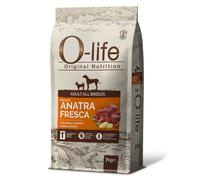 O-life Dog Adult All Breeds Grain Free Anatra e piselli - 7 Kg (scadenza: 30/09/2025) - 1° ORDINE? scegli lo sconto BZR5 / BZR20 + 200 punti fedeltà