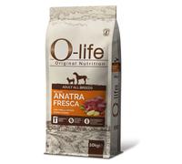 O-life Dog Adult All Breeds Grain Free Anatra e piselli - Anatra e piselli da 10 Kg - 1° ORDINE? scegli lo sconto BZR5 / BZR20 + 200 punti fedeltà