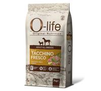 O-life Dog Adult All Breeds Grain Free Tacchino e patate - 7 Kg (scadenza: 30/09/2025) - 1° ORDINE? scegli lo sconto BZR5 / BZR20 + 200 punti fedeltà